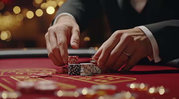 Live dealer studio overview with table camera and support context